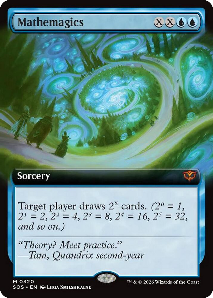 Mathemagics (Extended Art) #320 M - Secrets of Strixhaven Pokemon card
