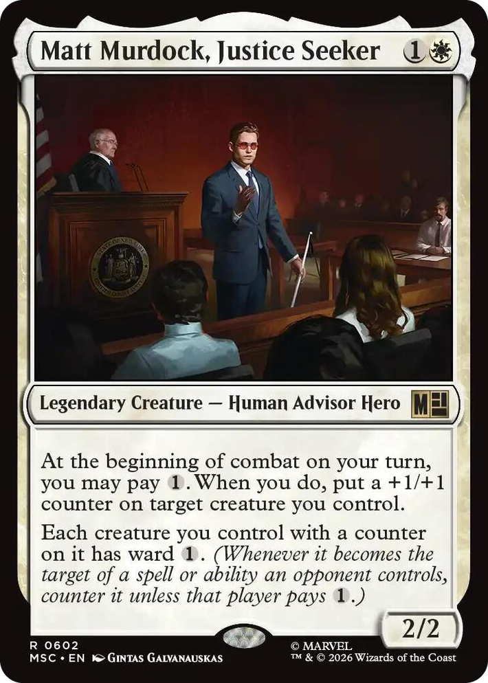 0602 Matt Murdock, Justice Seeker R Commander: Marvel Super Heroes