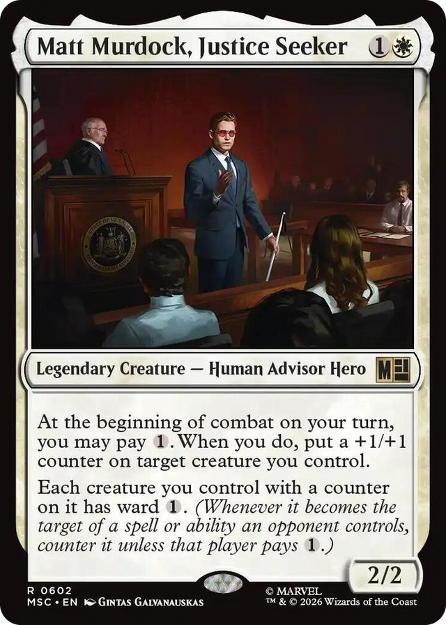 0602 Matt Murdock, Justice Seeker R Commander: Marvel Super Heroes