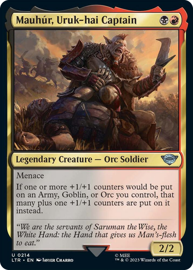 0214 Mauhur, Uruk-hai Captain U Universes Beyond: The Lord of the Rings: Tales of Middle-earth