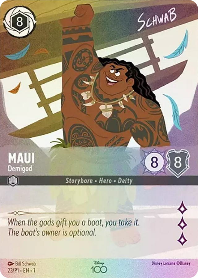 0023 Maui - Demigod (Alternate Art) Promo Disney100 Promos