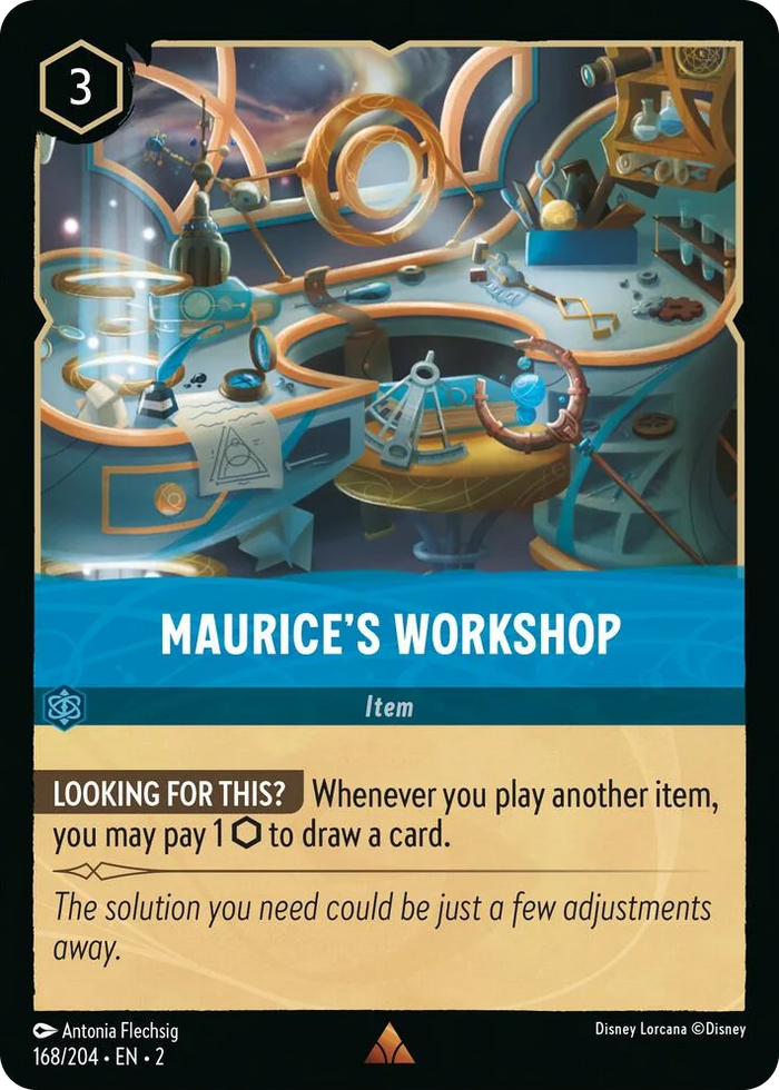 Maurice's Workshop #168 Rare - Rise of the Floodborn Pokemon card