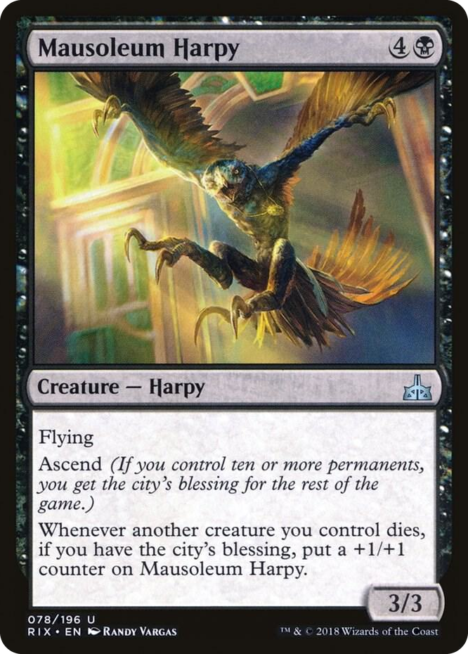 0078 Mausoleum Harpy U Rivals of Ixalan
