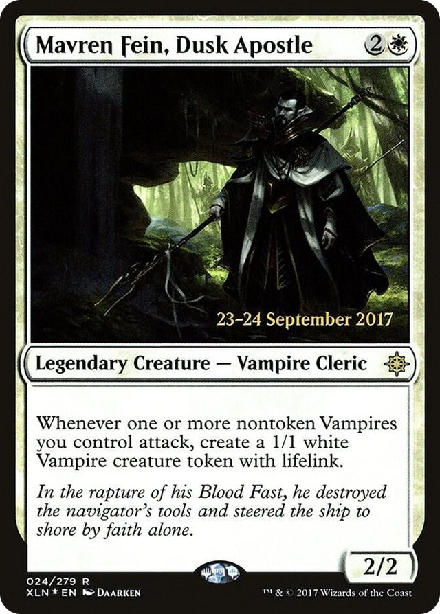 0024 Mavren Fein, Dusk Apostle R Prerelease Cards