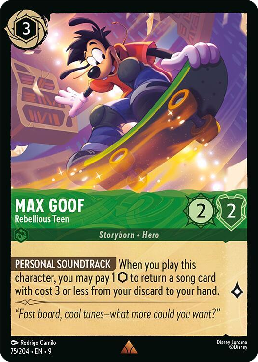 0075 Max Goof - Rebellious Teen Rare Fabled
