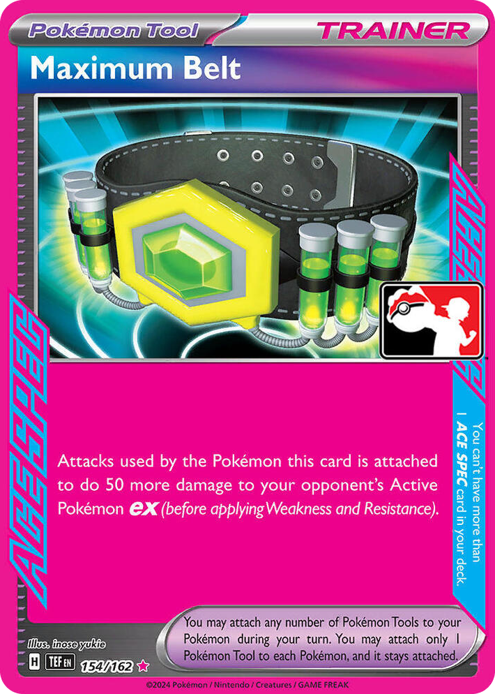0154 Maximum Belt ACE SPEC Rare Prize Pack Series Cards