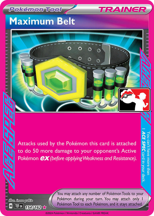 0154 Maximum Belt ACE SPEC Rare Prize Pack Series Cards