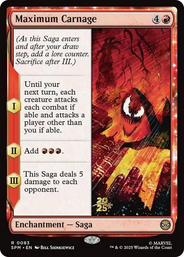 0083 Maximum Carnage R Prerelease Cards