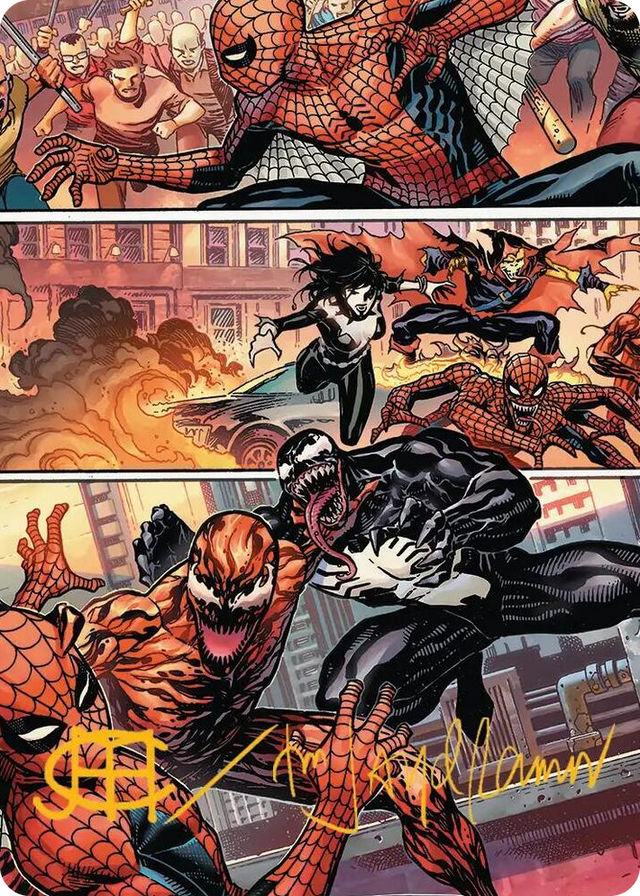 0046 Maximum Carnage Art Card (Gold-Stamped Signature) S Art Series: Marvel's Spider-Man