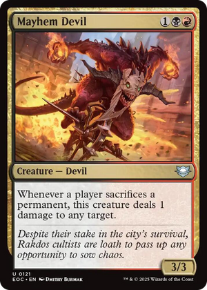 0121 Mayhem Devil U Commander: Edge of Eternities