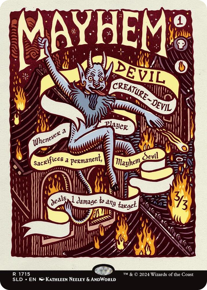 1715 Mayhem Devil R Secret Lair Drop Series