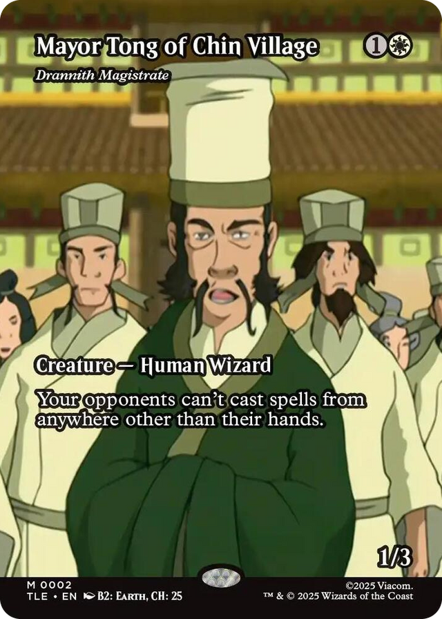 0002 Mayor Tong of Chin Village - Drannith Magistrate (Borderless) M The Last Airbender: Eternal-Legal