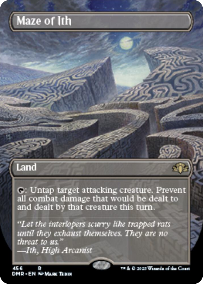 Maze of Ith (Borderless) #456 R - Dominaria Remastered Pokemon card