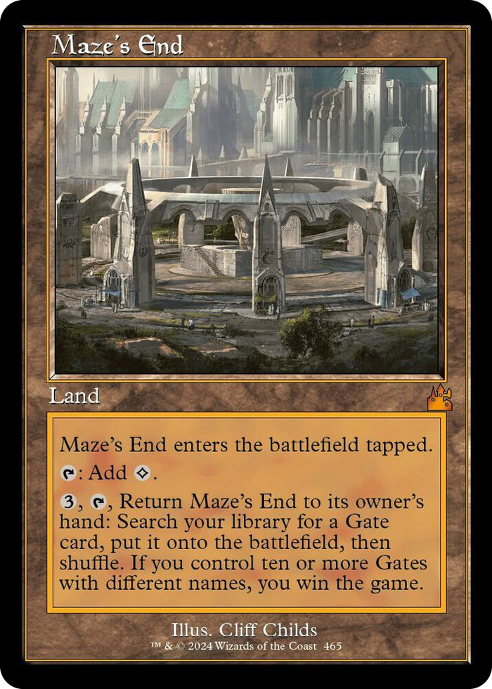 Maze's End (Retro Frame) #465 M - Ravnica Remastered Pokemon card