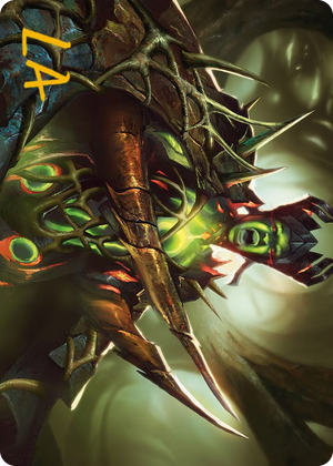 0040 Maze's Mantle Art Card (Gold-Stamped Signature) S Art Series: Phyrexia: All Will Be One