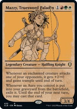 Mazzy, Truesword Paladin (Showcase) #430 R - Commander Legends: Battle for Baldur's Gate Pokemon card