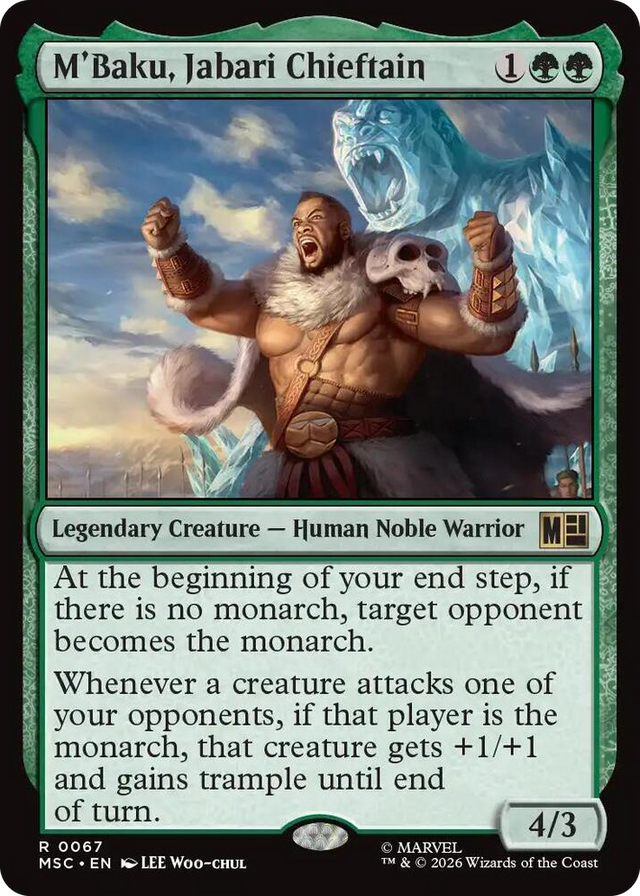 0067 M'Baku, Jabari Chieftain R Commander: Marvel Super Heroes