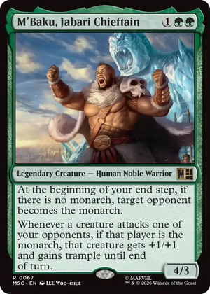 0067 M'Baku, Jabari Chieftain R Commander: Marvel Super Heroes