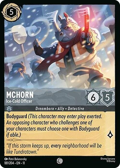0181 McHorn - Ice-Cold Officer Common Winterspell