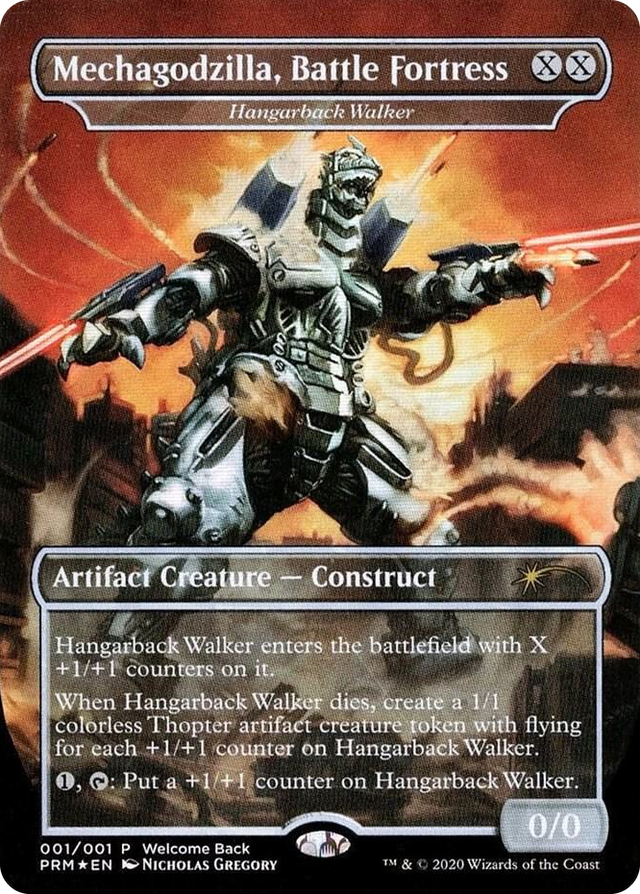 0001 Mechagodzilla, Battle Fortress - Hangarback Walker (Welcome Back Promo) P Unique and Miscellaneous Promos