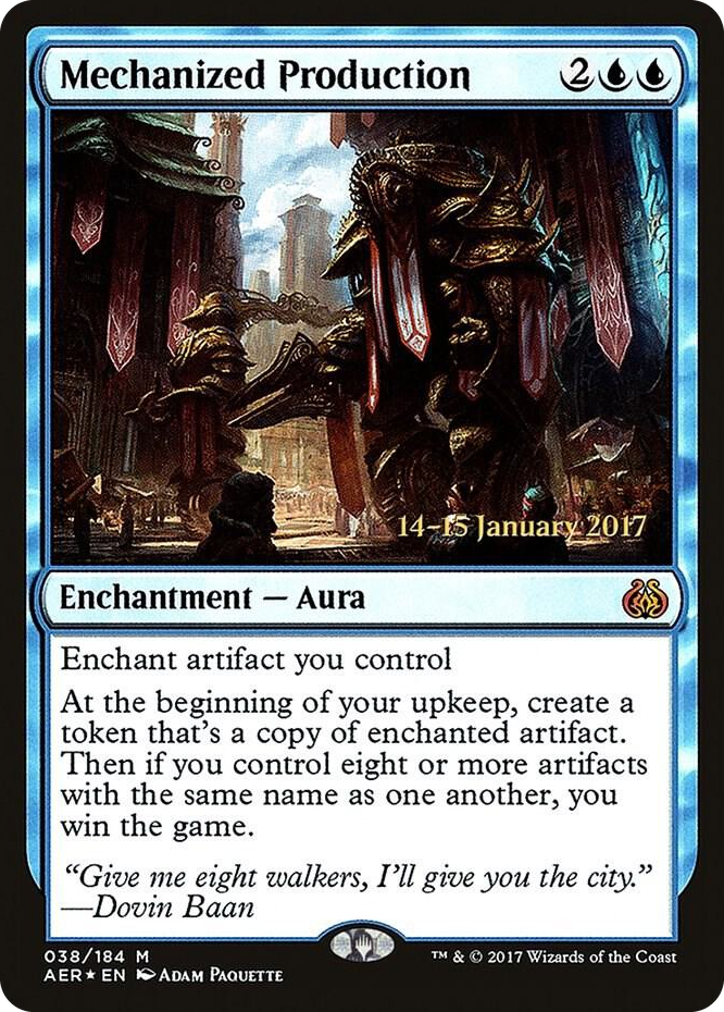 0038 Mechanized Production M Prerelease Cards
