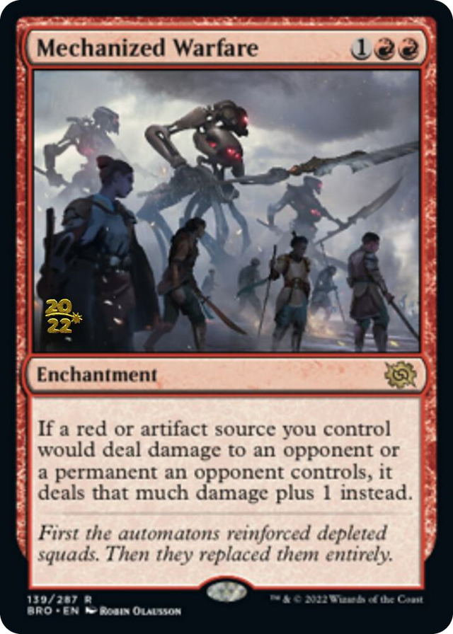 0139 Mechanized Warfare R Prerelease Cards