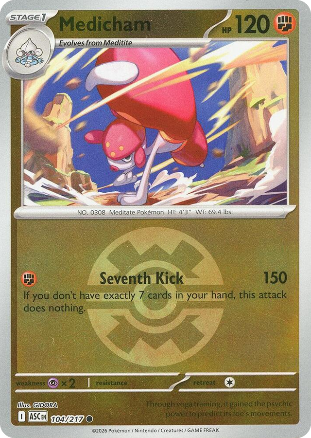 0104 Medicham - 104/217 (Quick Ball) Common Ascended Heroes