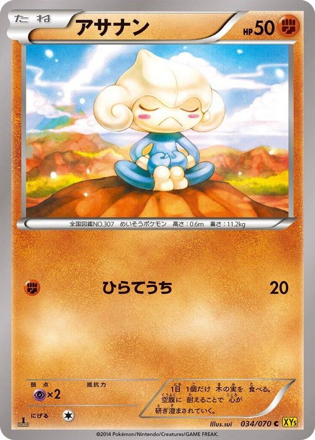 0034 Meditite Common XY5-Bg: Gaia Volcano