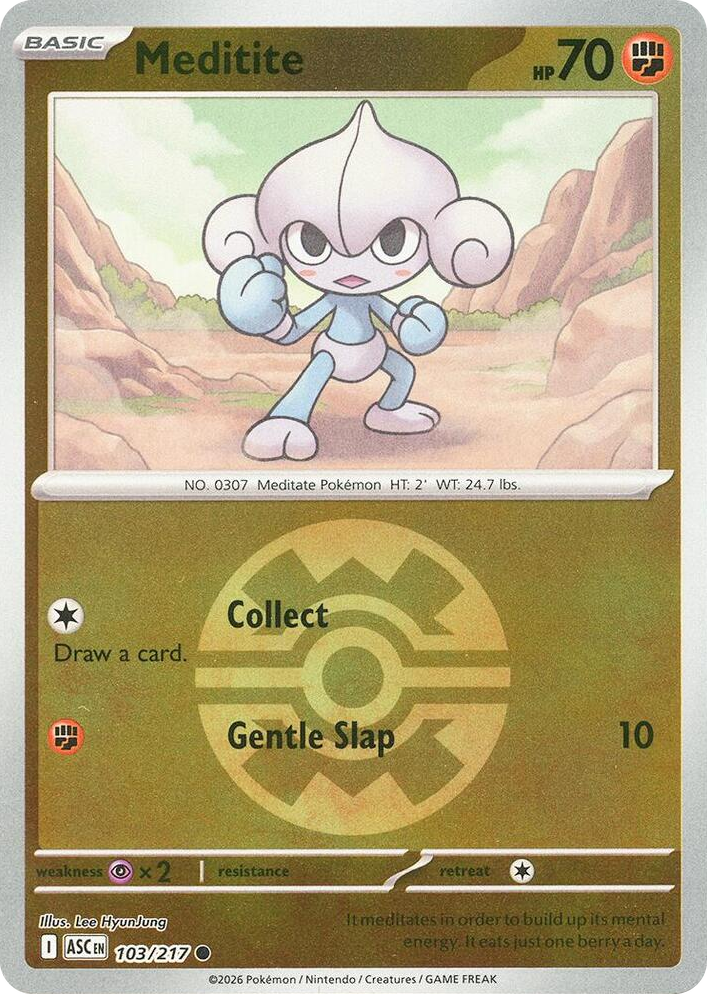 0103 Meditite (Quick Ball) Common Ascended Heroes