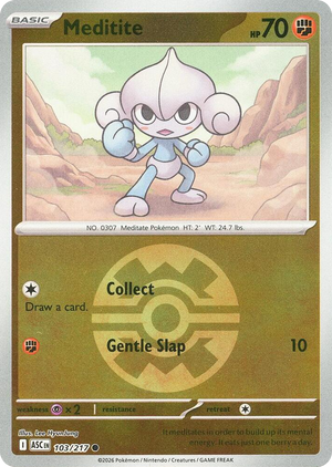 0103 Meditite (Quick Ball) Common Ascended Heroes