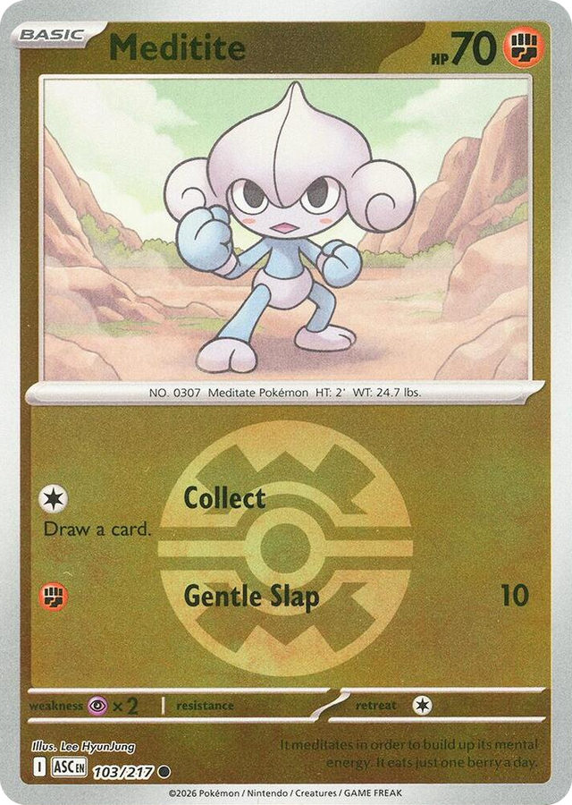0103 Meditite (Quick Ball) Common Ascended Heroes