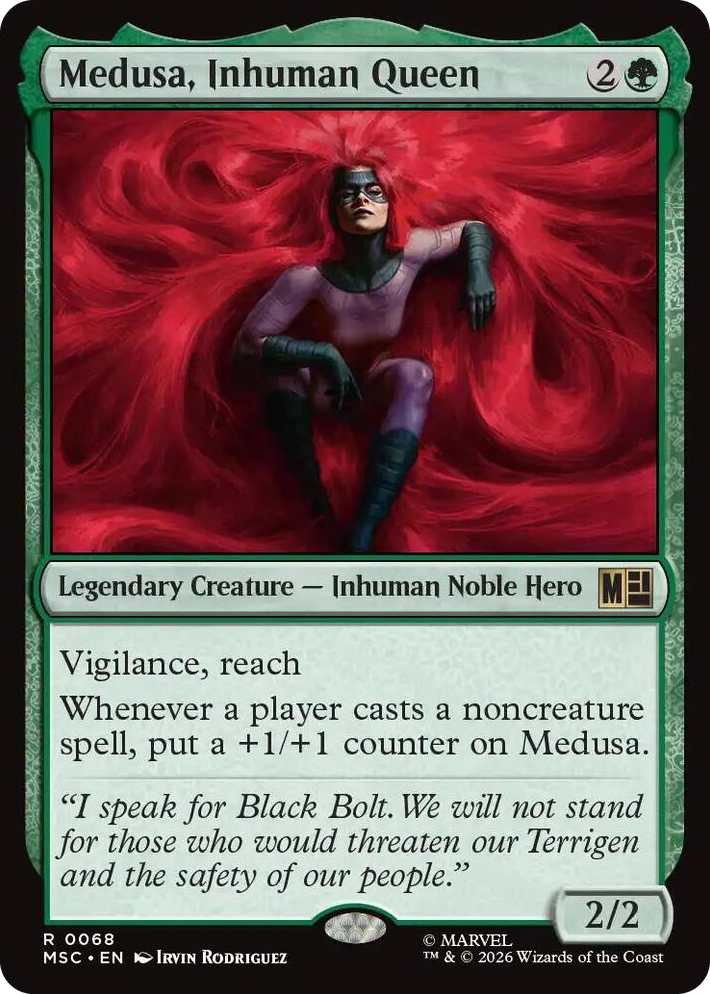 0068 Medusa, Inhuman Queen R Commander: Marvel Super Heroes