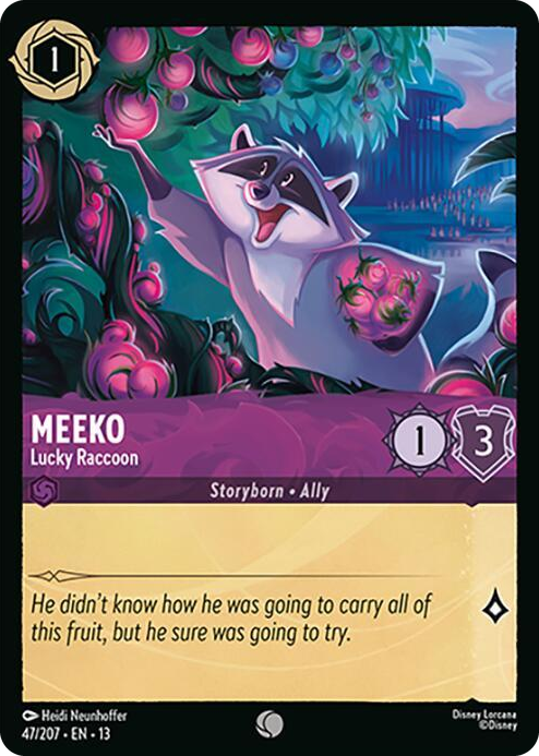 0047 Meeko - Lucky Raccoon Common Attack of the Vine!