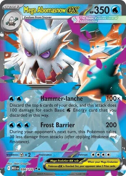 0036 Mega Abomasnow ex Double Rare Mega Evolution