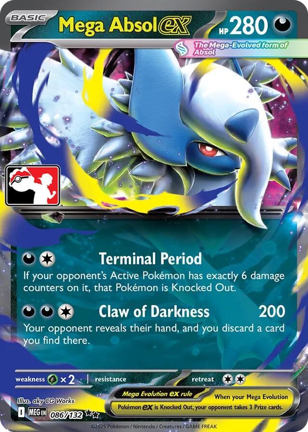 0086 Mega Absol ex Double Rare Prize Pack Series Cards