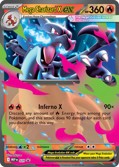 0029 Mega Charizard X ex - 029 Promo Mega Evolution Promo