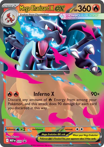 0029 Mega Charizard X ex - 029 Promo Mega Evolution Promo
