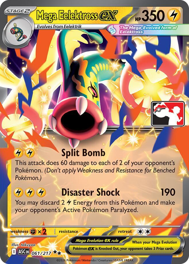 0061 Mega Eelektross ex Double Rare Prize Pack Series Cards