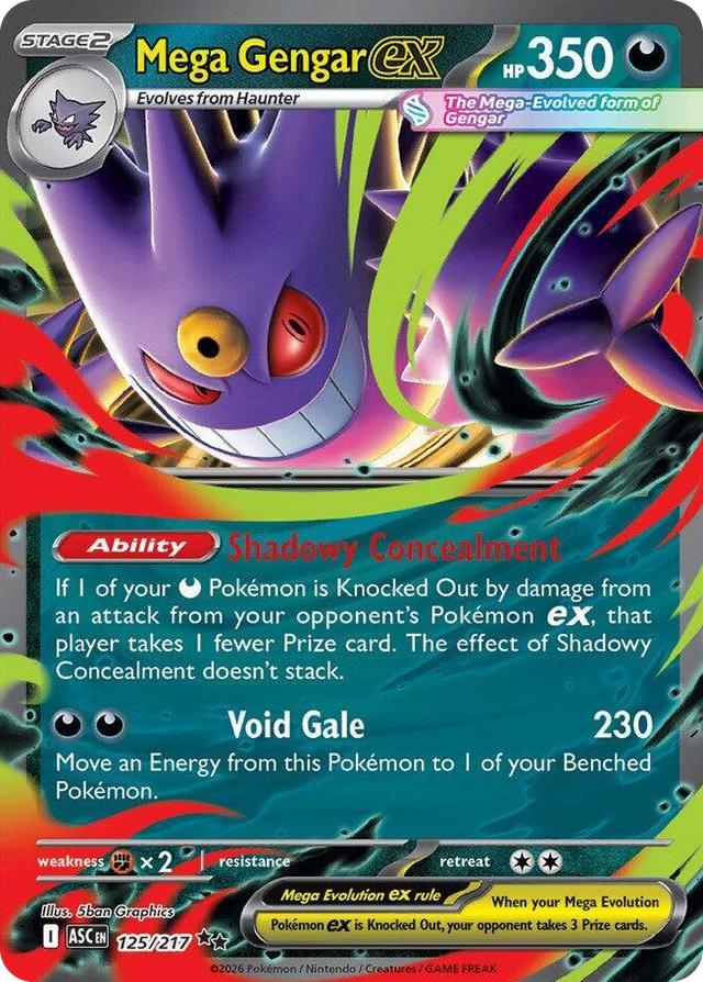 0125 Mega Gengar ex Double Rare Ascended Heroes