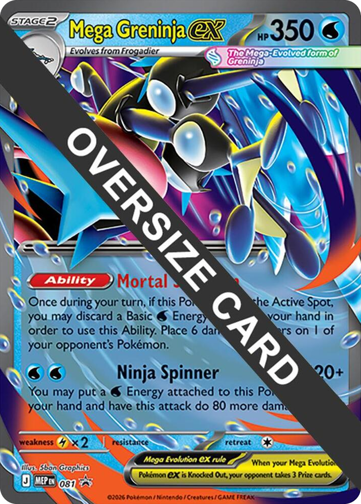 0022 Mega Greninja ex - 081 Promo Jumbo Cards