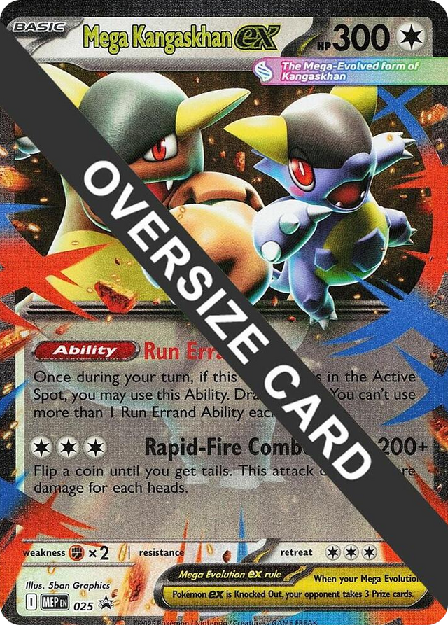 0025 Mega Kangaskhan ex - 025 Promo Jumbo Cards
