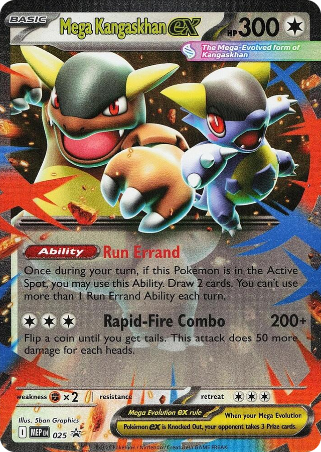 0025 Mega Kangaskhan ex - 025 Promo Mega Evolution Promo