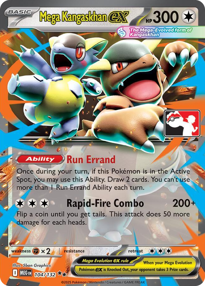 0104 Mega Kangaskhan ex Double Rare Prize Pack Series Cards