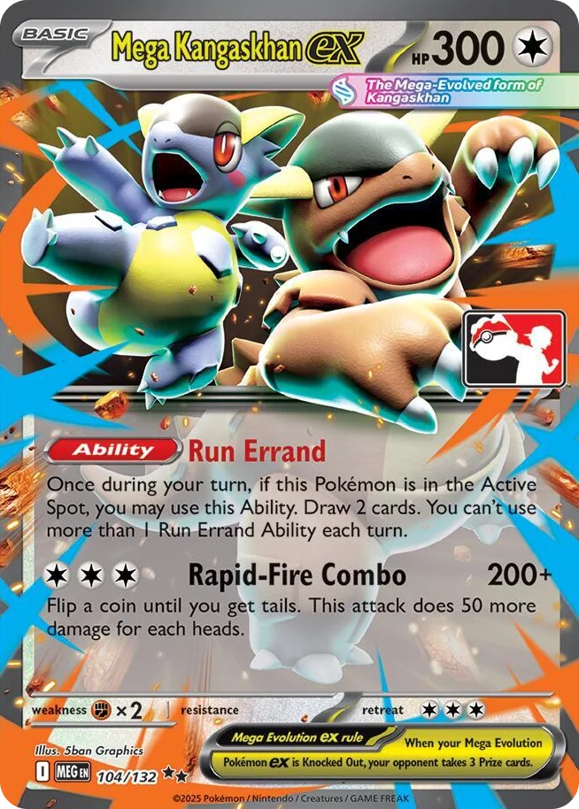 0104 Mega Kangaskhan ex Double Rare Prize Pack Series Cards