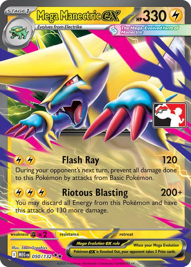 0050 Mega Manectric ex Double Rare Prize Pack Series Cards