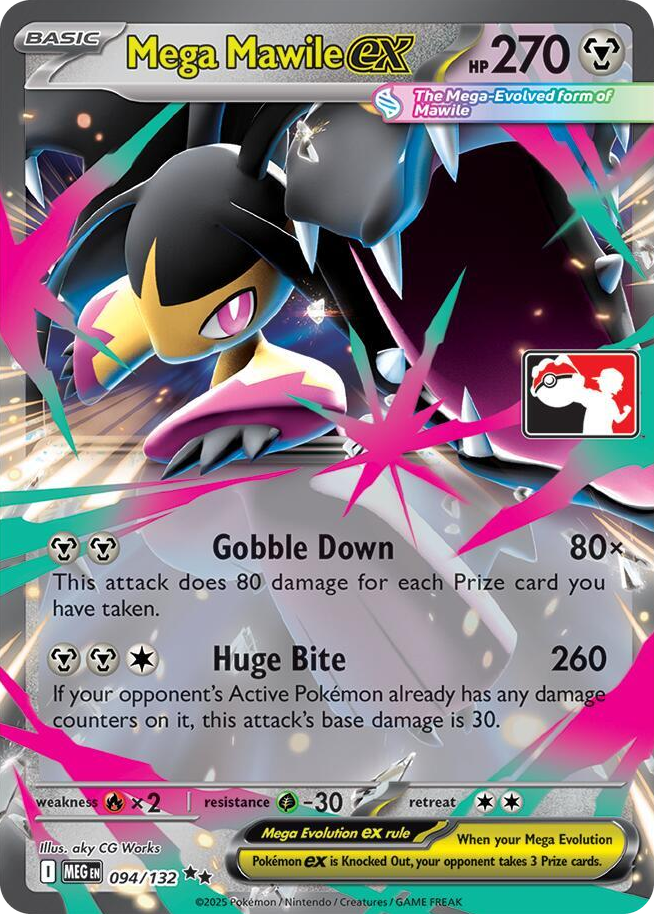 0094 Mega Mawile ex Double Rare Prize Pack Series Cards