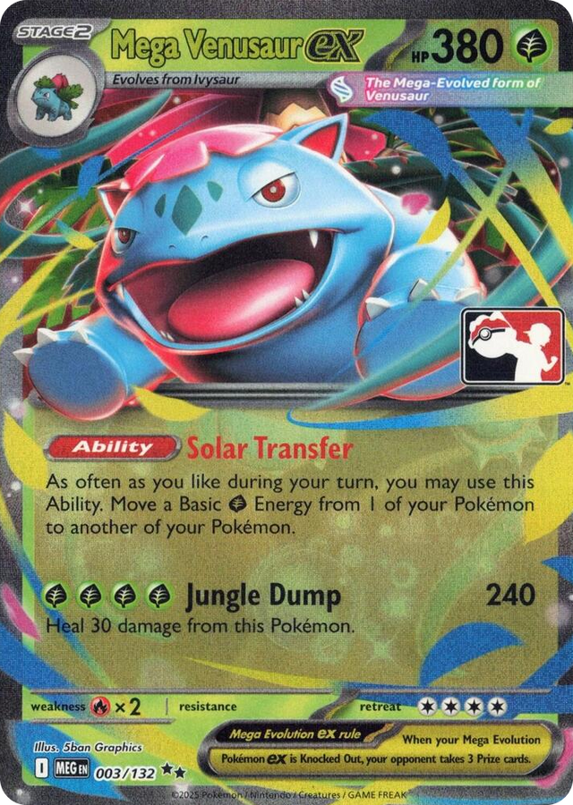 0003 Mega Venusaur ex Double Rare Prize Pack Series Cards