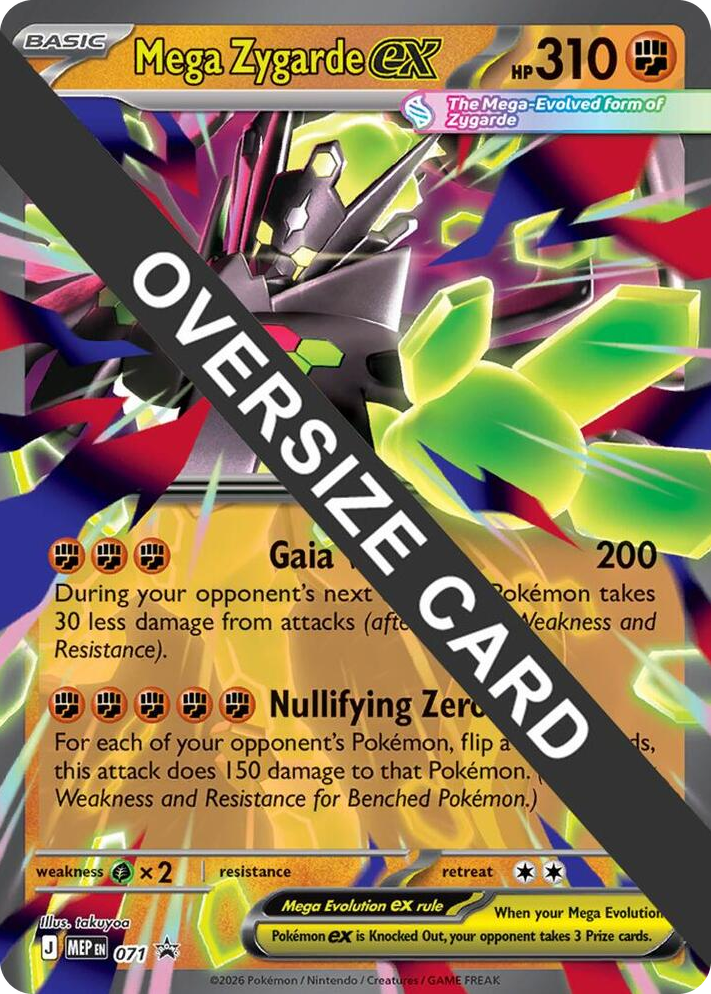 0071 Mega Zygarde ex - 071 Promo Jumbo Cards