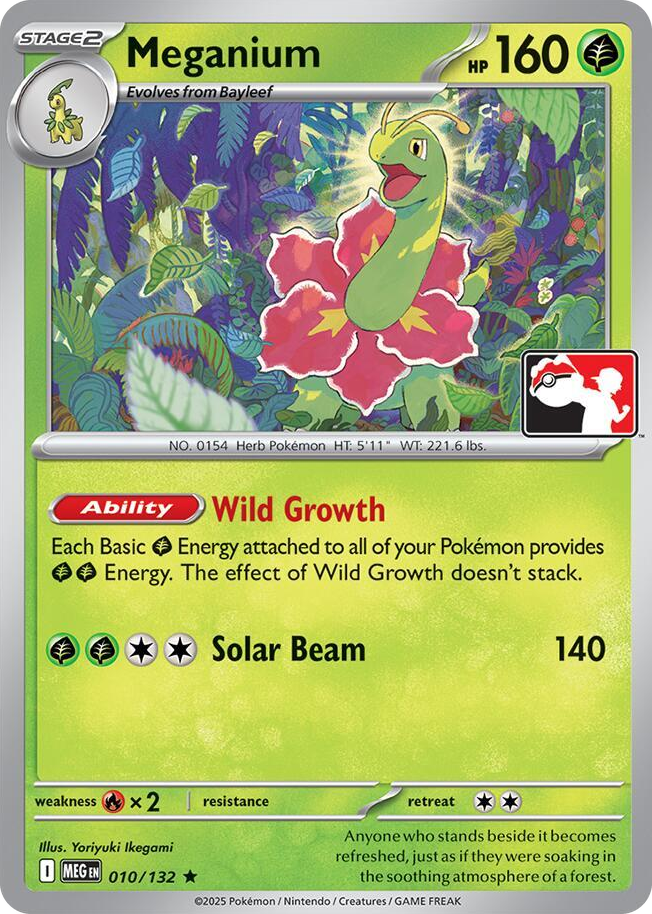 0010 Meganium Rare Prize Pack Series Cards