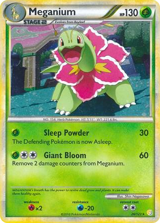0026 Meganium - 26/123 (Cosmos Holo) Holo Rare Deck Exclusives